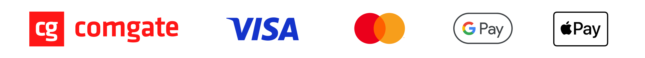 Platební brána Comgate – Visa, Mastercard, Google Pay, Apple Pay